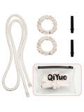 1Set Heatless Curling Rod Headband No Heat Silk Ribbon Rollers for Overnight Sleeping Curls Styling Kit with Hair Clip Scrunchie