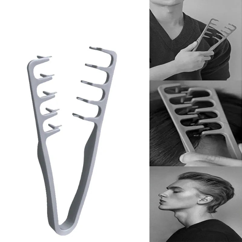 Fluffy Texture Styling Comb Volumizing Wide-Tooth Hairbrush Curling Tools Fluffy Roots Hair Seam Cover Bangs Hairdressing Comb