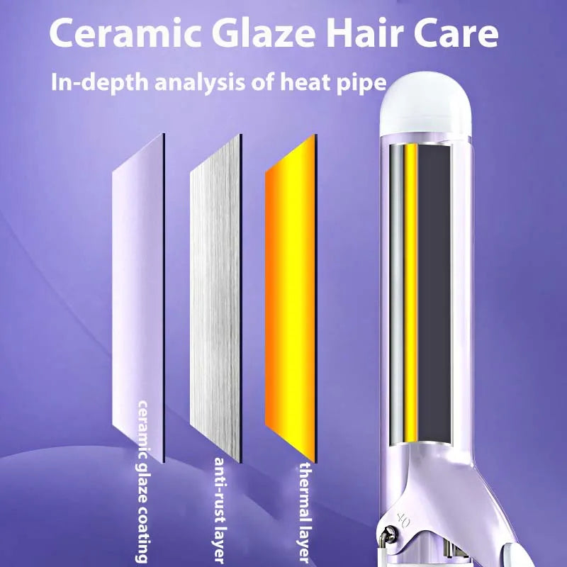Portable Barrel Curling Wand 40Mm Curling Rod Home Big Barrel Negative Iron Professional Hair Curler Styling Tools