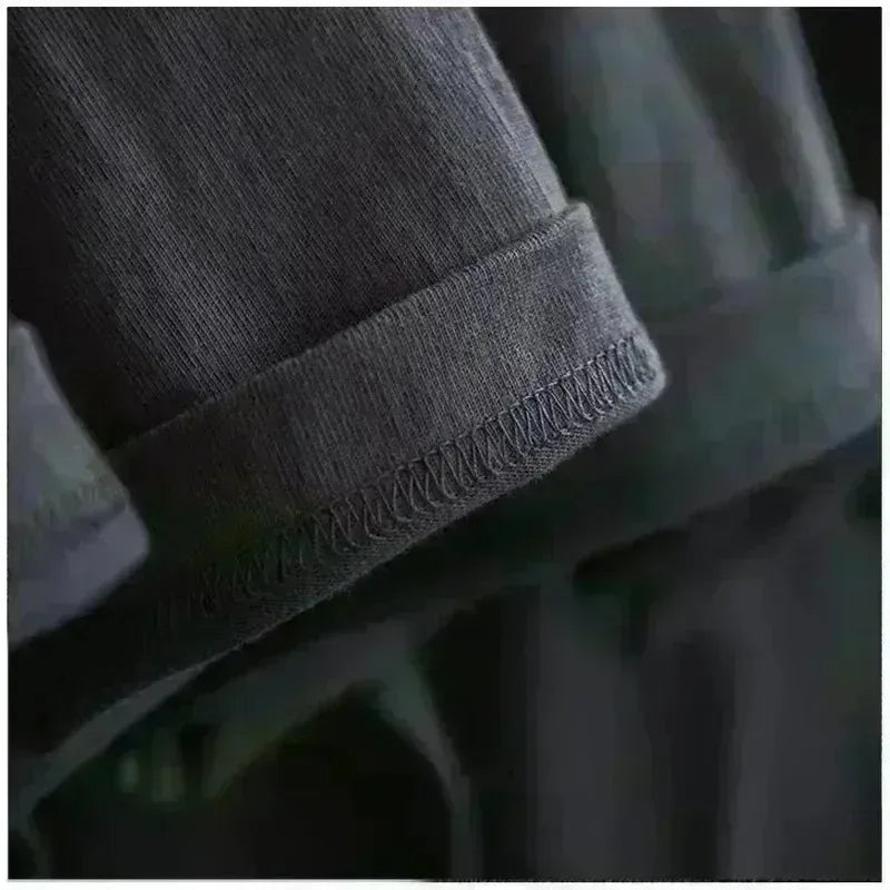 High Street T-shirt Summer Black ShortSleeve Cotton Casual Versatile Popular Recommendation Fan Gift Metal Music Fan Women Men